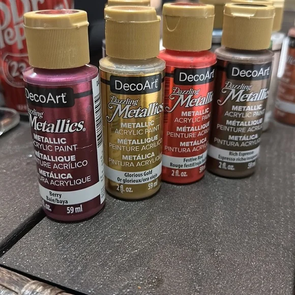 DecoArt Dazzling Metallics Acrylic Colors bundle